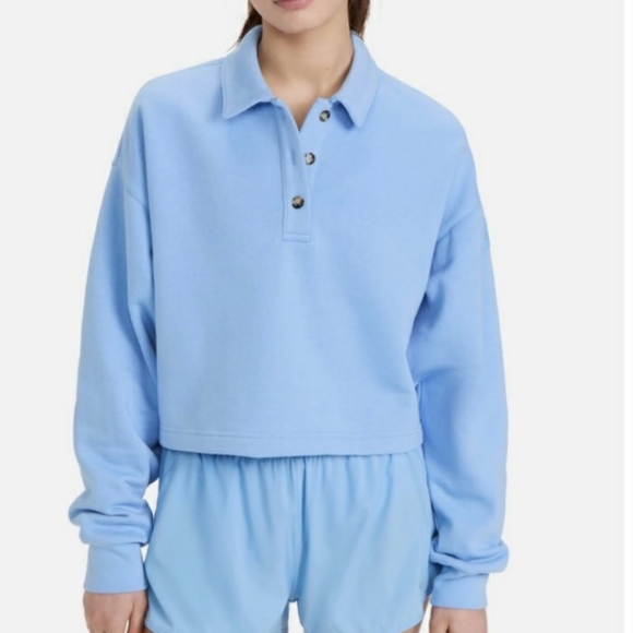 ALO Yoga polo henley pullover sweatshirt 💙 - Picture 4 of 10